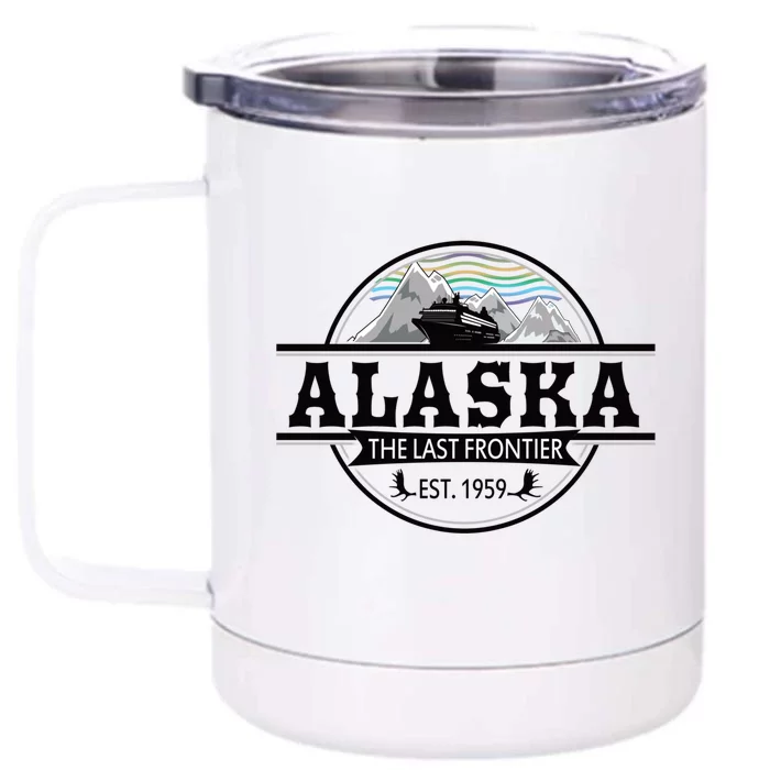 Alaska Cruise Last Frontier Family Group Trip Great Gift Front & Back 12oz Stainless Steel Tumbler Cup