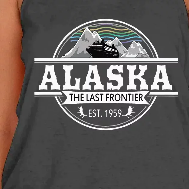 Alaska Cruise Last Frontier Group Vacation Women's Knotted Racerback Tank