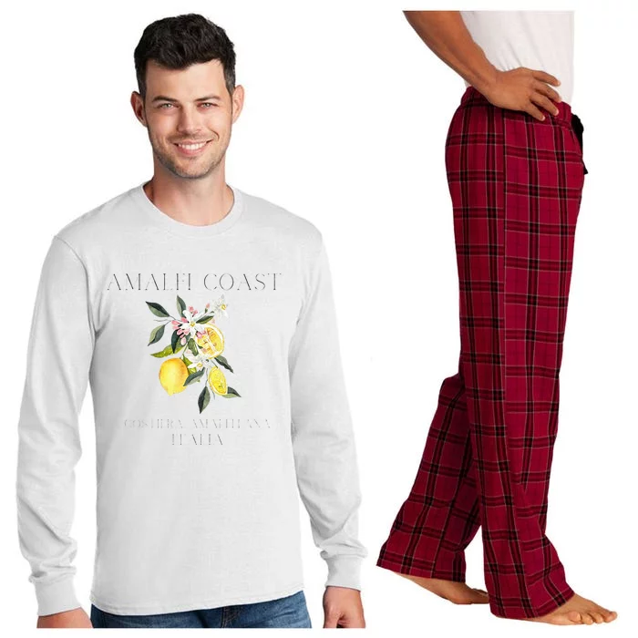 Amalfi Coast Lemons Amalfi Italy Long Sleeve Pajama Set