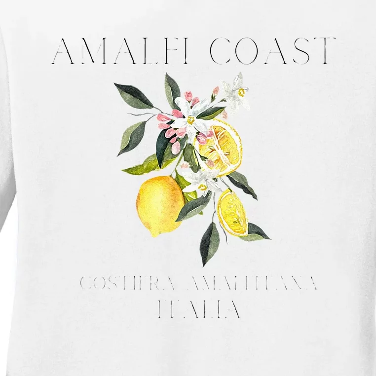 Amalfi Coast Lemons Amalfi Italy Ladies Long Sleeve Shirt