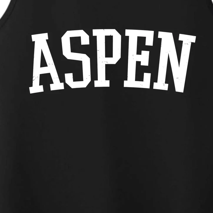 Aspen College Logo Performance Tank