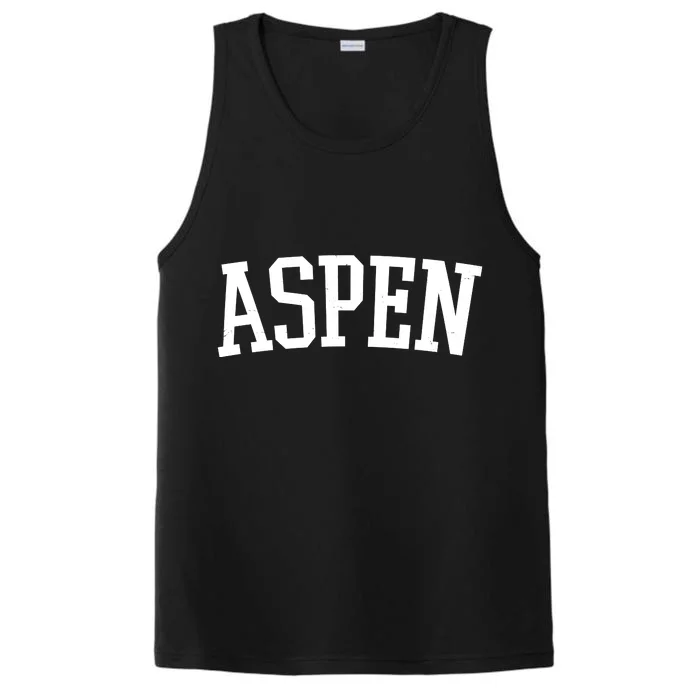 Aspen College Logo Performance Tank