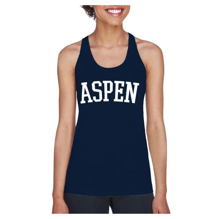 Aspen College Logo Women's Racerback Tank