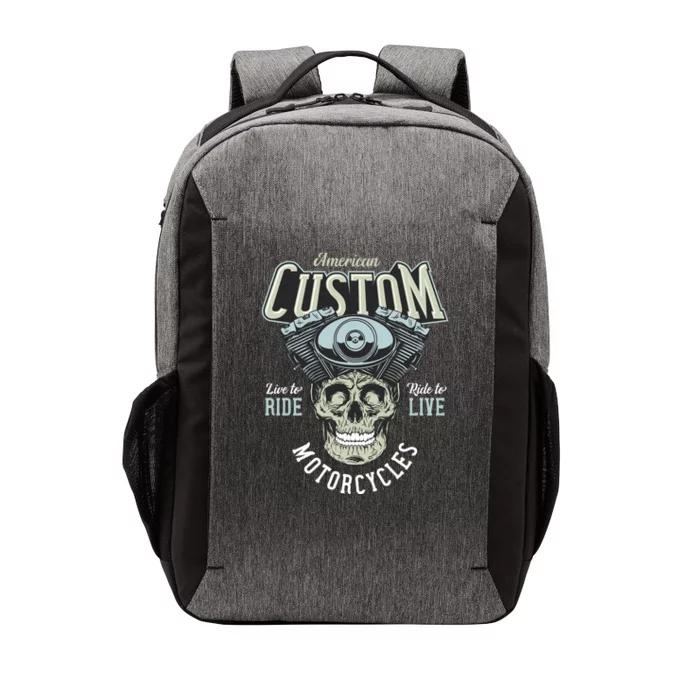 American Costume Motorcycles Vector Backpack