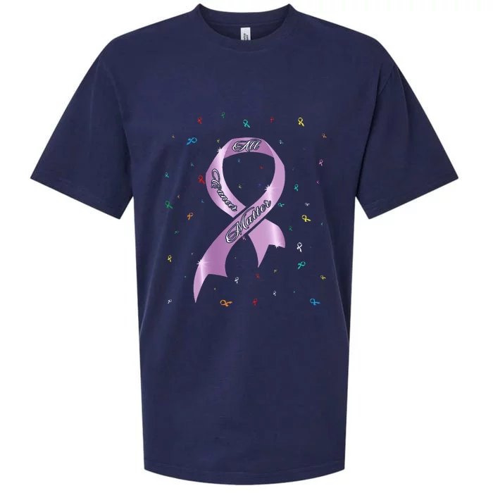 All Cancer Matters Awareness Saying World Cancer Day Sueded Cloud Jersey T-Shirt