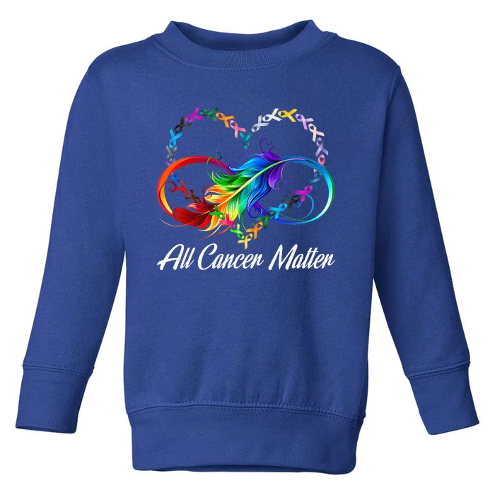 All Cancer Matters Awareness Day Heartbeat Toddler Sweatshirt