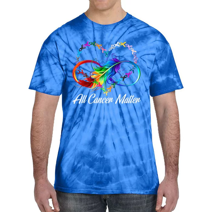 All Cancer Matters Awareness Day Heartbeat Tie-Dye T-Shirt