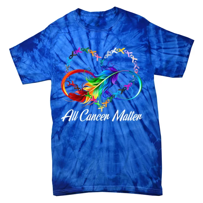 All Cancer Matters Awareness Day Heartbeat Tie-Dye T-Shirt