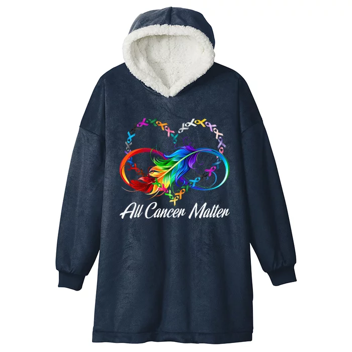 All Cancer Matters Awareness Day Heartbeat Hooded Wearable Blanket