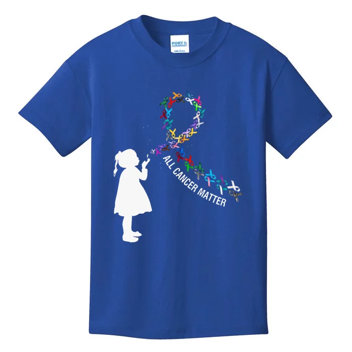 All Cancer Matters Awareness Saying World Cancer Day Kids T-Shirt