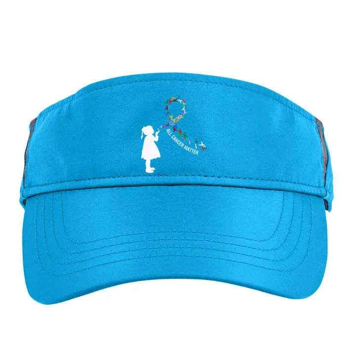 All Cancer Matters Awareness Saying World Cancer Day Adult Drive Performance Visor