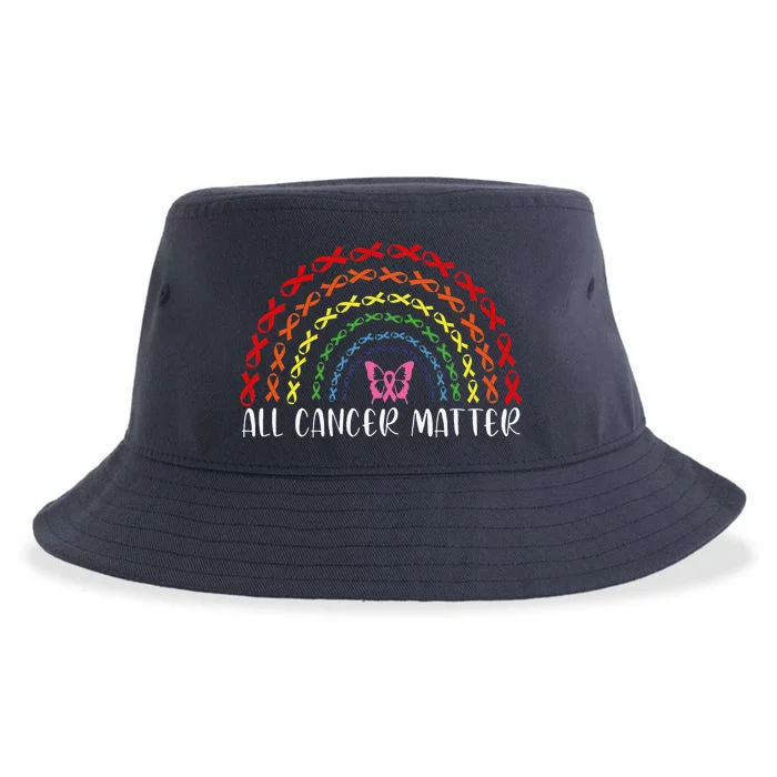 All Cancer Matters Awareness Support World Cancer Day Sustainable Bucket Hat