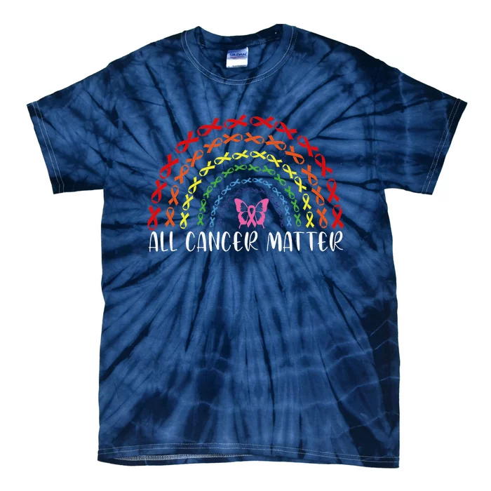 All Cancer Matters Awareness Support World Cancer Day Tie-Dye T-Shirt