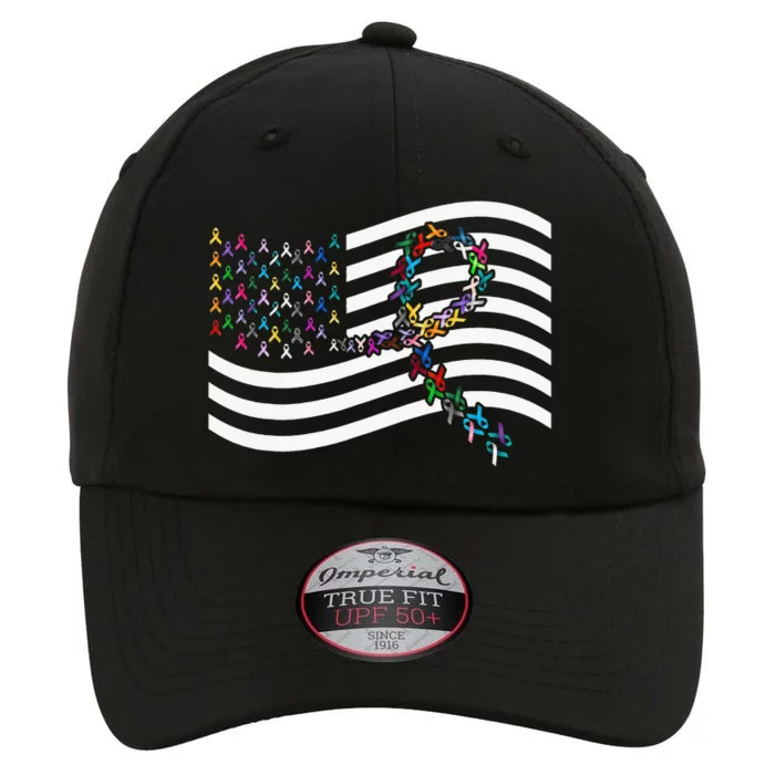 All Cancer Matters Awareness USA Flag All Ribbons The Original Performance Cap