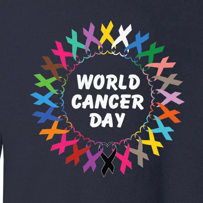 All Cancer Matters Awareness Day Ribbon Support Toddler Sweatshirt