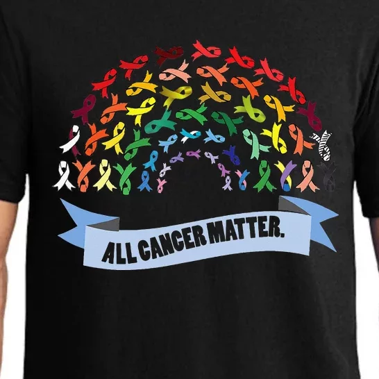 All Cancer Matters Awareness Day Ribbon Quote Pajama Set