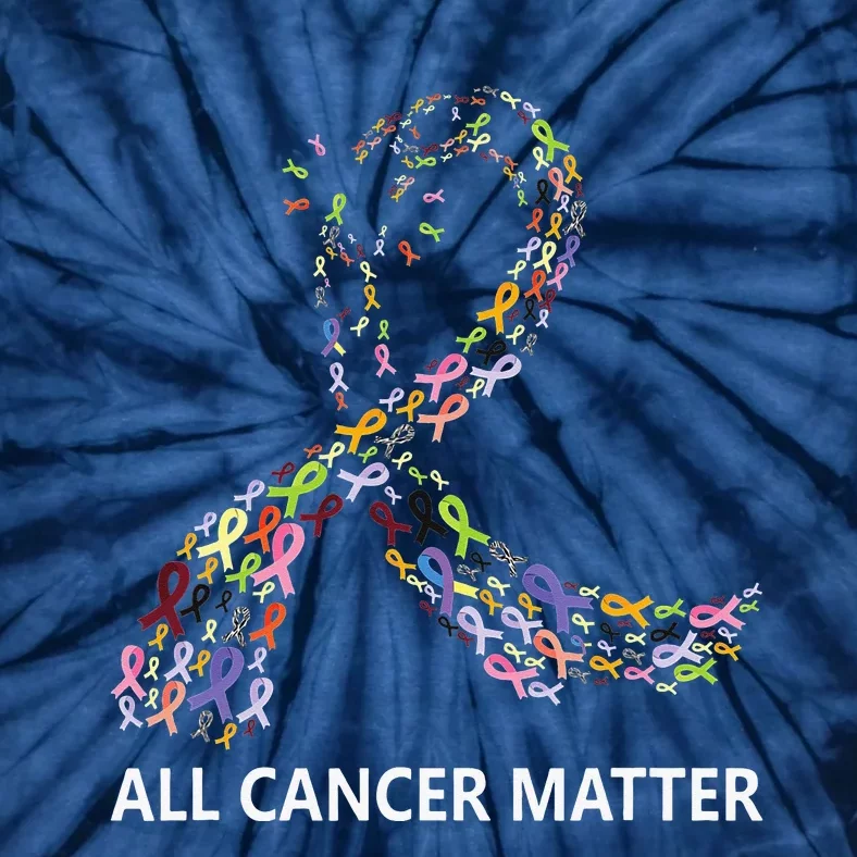 All Cancer Matters Awareness Day Ribbon Quote Tie-Dye T-Shirt