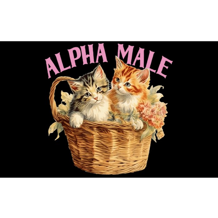 Alpha Cat Male Ironic Funny Kitten Weird Humor Kittens Bumper Sticker