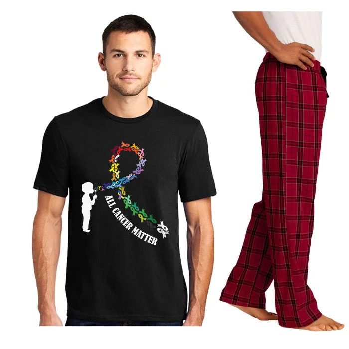 All Cancer Matters Awareness Day Ribbon Quote Pajama Set