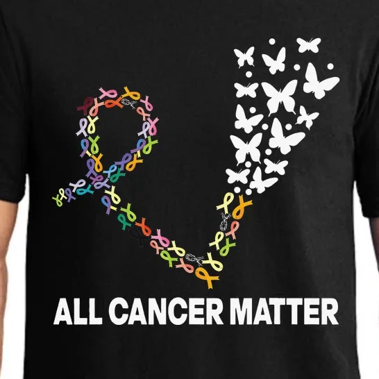 All Cancer Matters Awareness Day Ribbon Quote Pajama Set