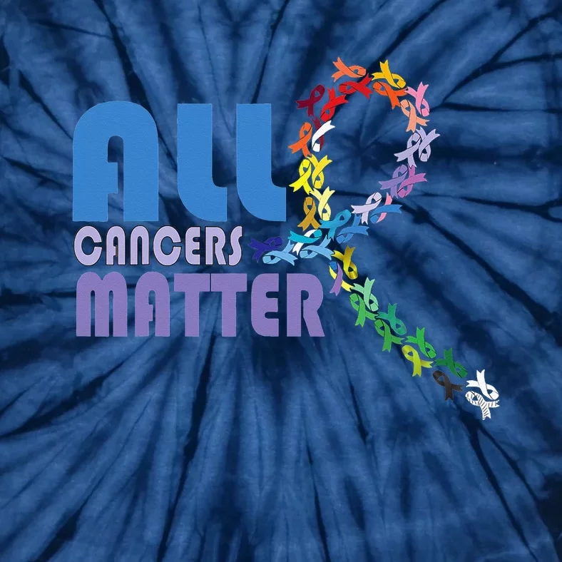 All Cancer Matters Awareness Day Ribbon Support Tie-Dye T-Shirt