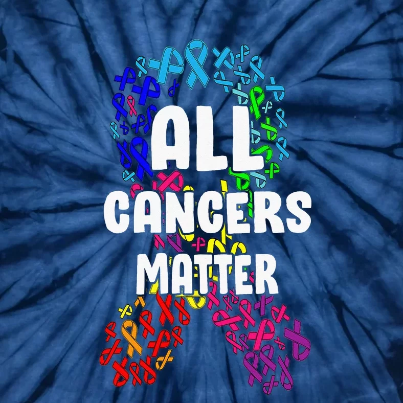 All Cancer Matters Awareness Day Ribbon Support Tie-Dye T-Shirt