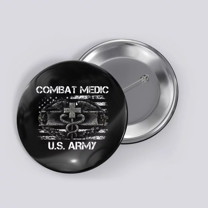 Army Combat Medic Veteran Gift For U.S A.R.M.Y. Button