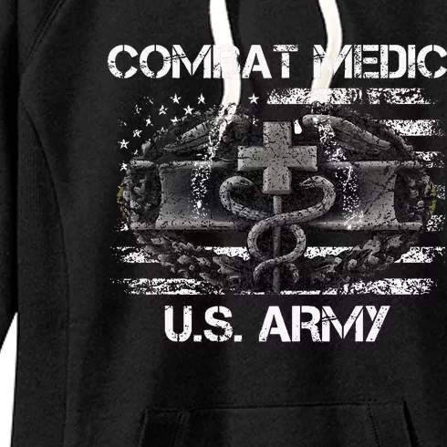 Army Combat Medic Veteran Gift For U.S A.R.M.Y. Women's Fleece Hoodie