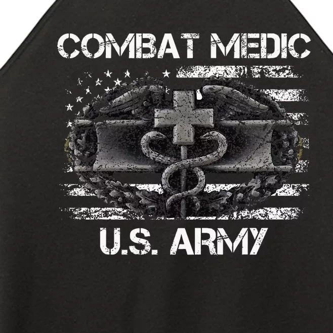 Army Combat Medic Veteran Gift For U.S A.R.M.Y. Women’s Perfect Tri Rocker Tank