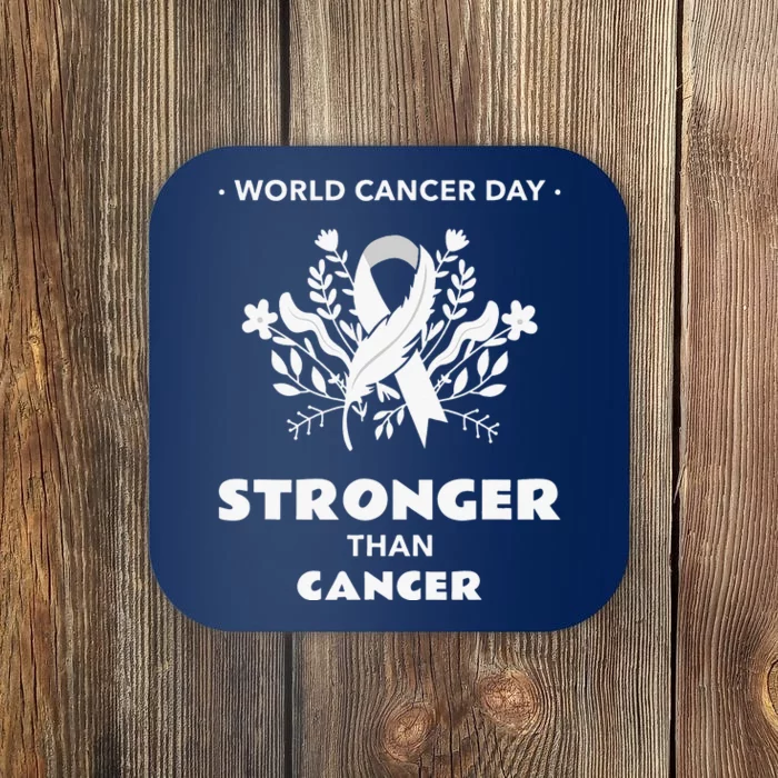 All Cancer Matters Awareness Support I World Cancer Day Coaster