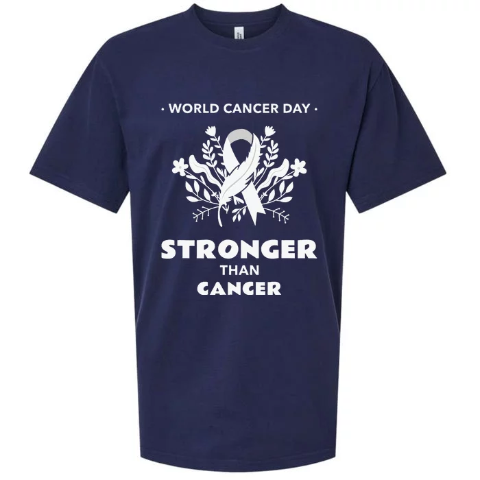 All Cancer Matters Awareness Support I World Cancer Day Sueded Cloud Jersey T-Shirt