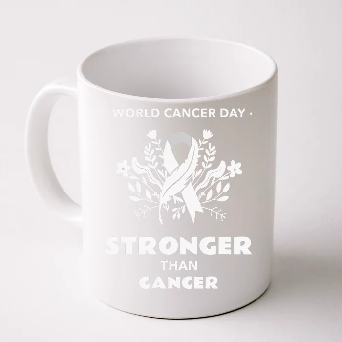 All Cancer Matters Awareness Support I World Cancer Day Front & Back Coffee Mug