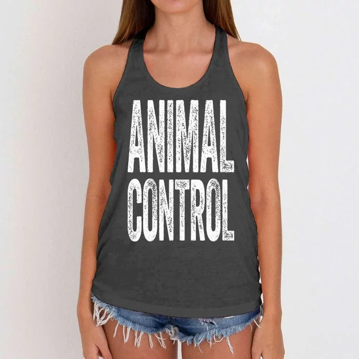 Animal Control  Matching Costume Women's Knotted Racerback Tank