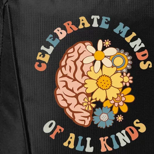 Autism Celebrate Minds Of All Kinds Neurodiversity City Backpack