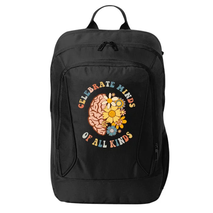 Autism Celebrate Minds Of All Kinds Neurodiversity City Backpack