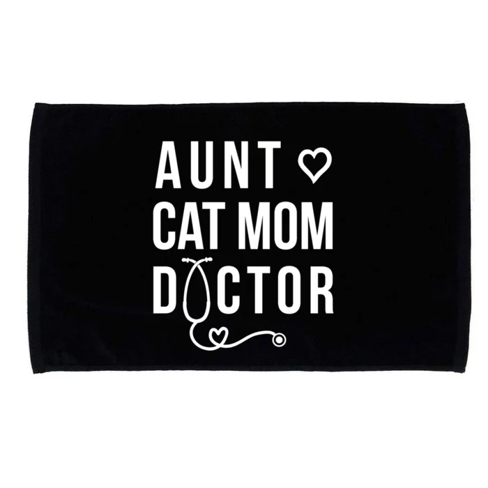 Aunt Cat Mom Doctor Cool Gift Microfiber Hand Towel