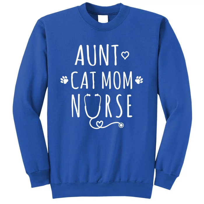 Aunt Cat Mom Nurse Gift Sweatshirt