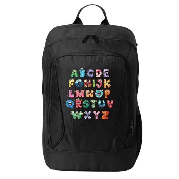 Abc Cute Monster Alphabet Halloween Teacher Costume Kids City Backpack