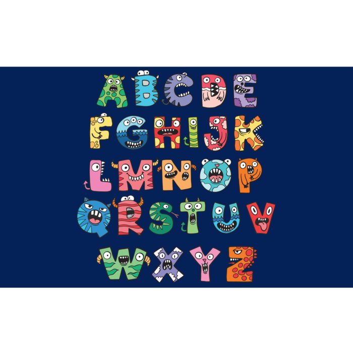 Abc Cute Monster Alphabet Halloween Teacher Costume Kids Bumper Sticker