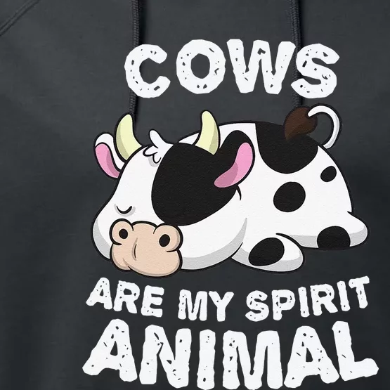 Anime Cows My Spirit Animal Gifts for Animal Lovers cute design is a perfect gift if you love cows. Get this funny cows clothes for Birthday gift, Christmas gift or Anniversary gift for any cows lover. Performance Fleece Hoodie