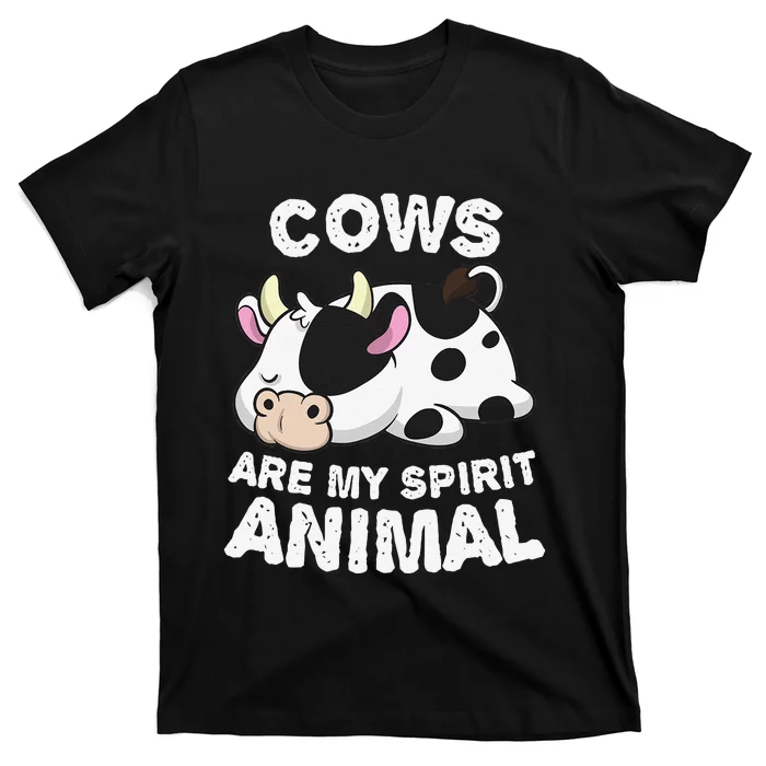 Anime Cows My Spirit Animal Gifts for Animal Lovers cute design is a perfect gift if you love cows. Get this funny cows clothes for Birthday gift, Christmas gift or Anniversary gift for any cows lover. T-Shirt