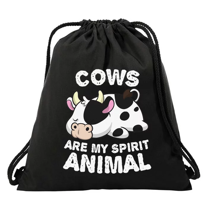 Anime Cows My Spirit Animal Gifts for Animal Lovers cute design is a perfect gift if you love cows. Get this funny cows clothes for Birthday gift, Christmas gift or Anniversary gift for any cows lover. Drawstring Bag