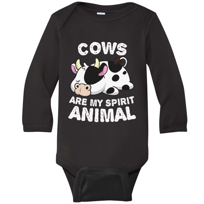 Anime Cows My Spirit Animal Gifts for Animal Lovers cute design is a perfect gift if you love cows. Get this funny cows clothes for Birthday gift, Christmas gift or Anniversary gift for any cows lover. Baby Long Sleeve Bodysuit