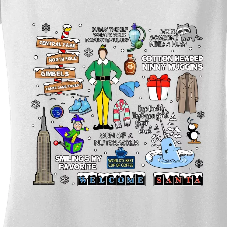 All Christmas Movie Holiday Season Xmas Matching Women's V-Neck T-Shirt