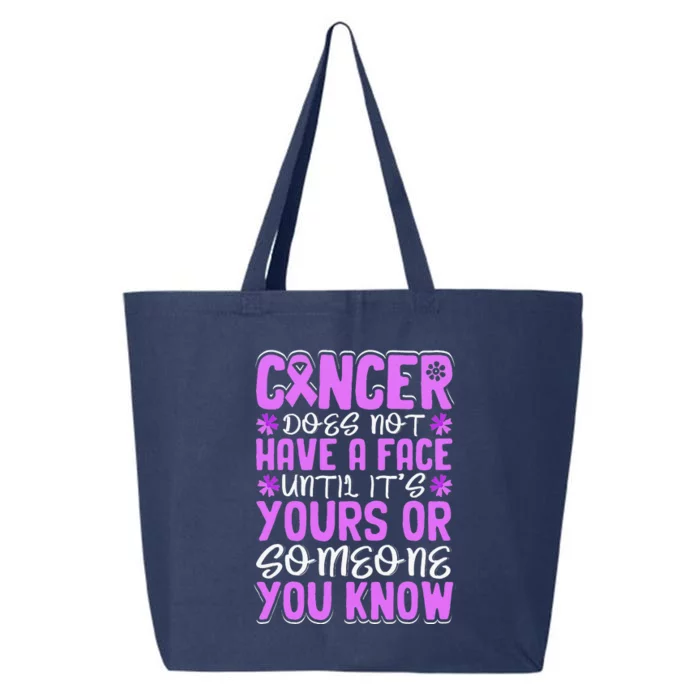 All Cancer Matters Awareness Saying World Cancer Day 25L Jumbo Tote