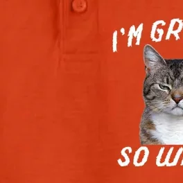 Angry Cat Meme I'm Grumpy So What Dry Zone Grid Performance Polo