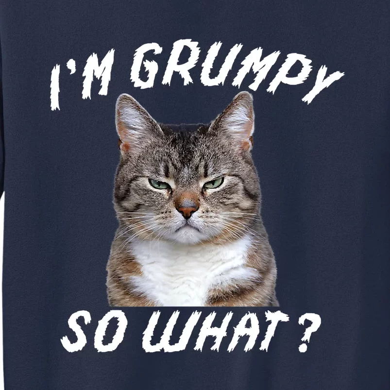 Angry Cat Meme I'm Grumpy So What Sweatshirt