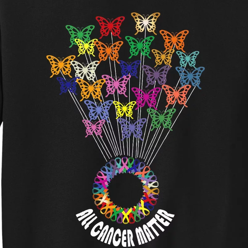 All Cancer Matters Awareness Day Ribbon Support Tall Sweatshirt