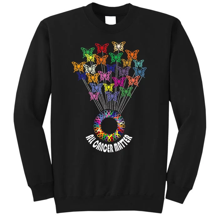 All Cancer Matters Awareness Day Ribbon Support Tall Sweatshirt