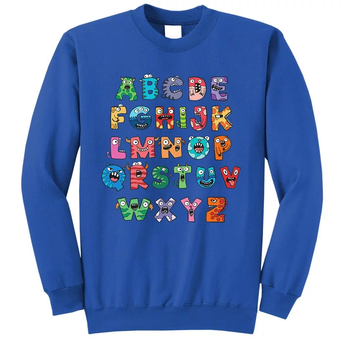 ABC Cute Monster Alphabet Halloween Teacher Costume Sweatshirt